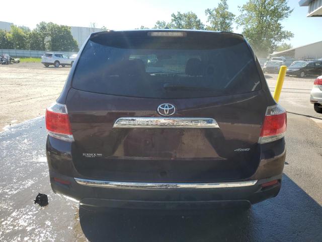 5TDBK3EH2CS147232 - 2012 TOYOTA HIGHLANDER BASE Burdeos foto 6