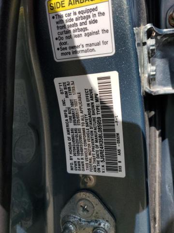 5J6RE4H35BL085959 - 2011 HONDA CR-V LX BLUE photo 14