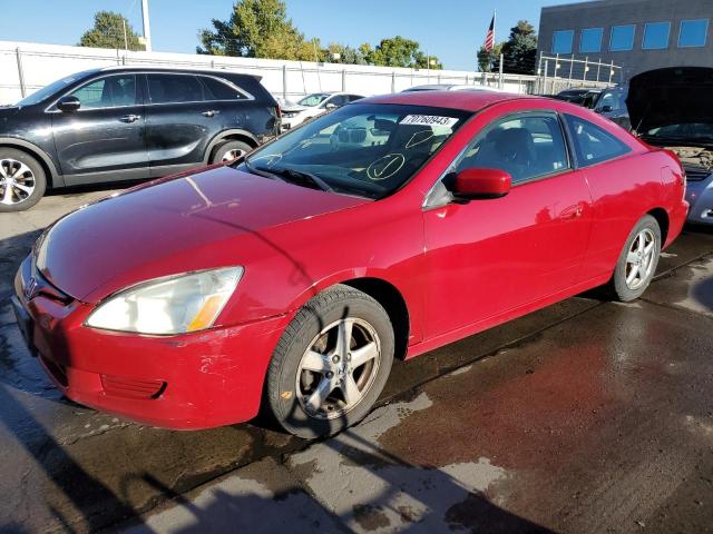 1HGCM72505A024403 - 2005 HONDA ACCORD LX RED photo 1