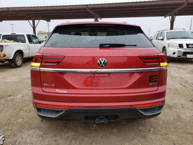 1V2ME2CA2LC220194 - 2020 VOLKSWAGEN ATLAS CROS SEL RED photo 6