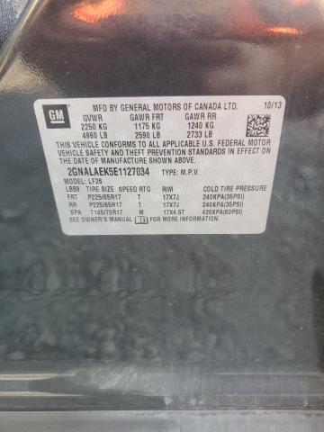 2GNALAEK5E1127034 - 2014 CHEVROLET EQUINOX LS 黑色 照片 13