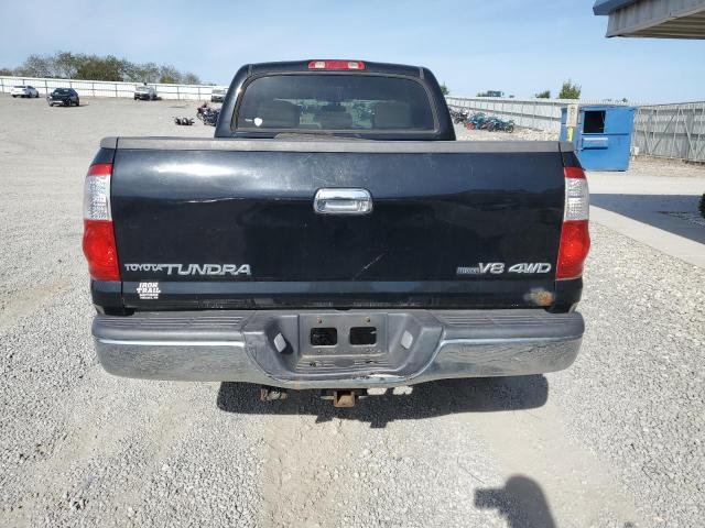 5TBDT44166S545895 - 2006 TOYOTA TUNDRA DOUBLE CAB SR5 BLACK photo 6