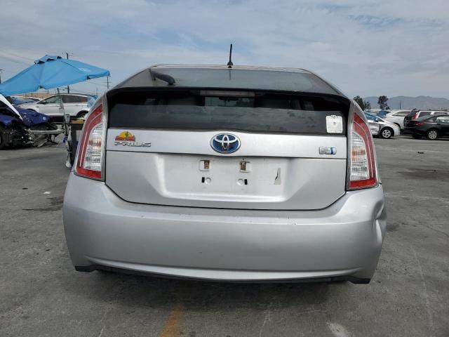 JTDKN3DU4C5376085 - 2012 TOYOTA PRIUS SILVER photo 6