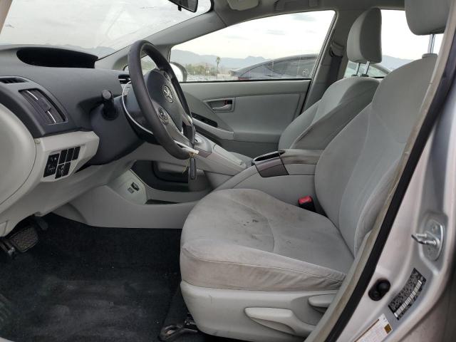 JTDKN3DU4C5376085 - 2012 TOYOTA PRIUS SILVER photo 7
