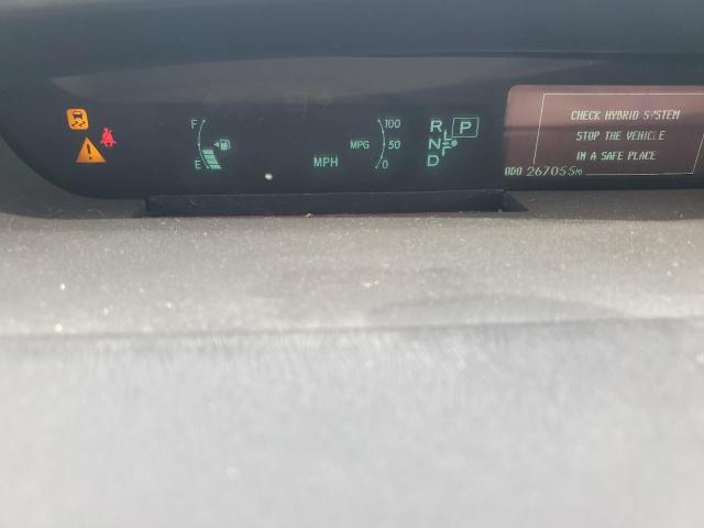 JTDKN3DU4C5376085 - 2012 TOYOTA PRIUS SILVER photo 9