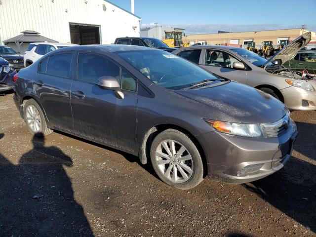 2HGFB2F59CH021384 - 2012 HONDA CIVIC LX GRAY photo 4