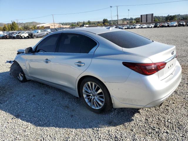 JN1EV7APXKM518787 - 2019 INFINITI Q50 LUXE SILVER photo 2