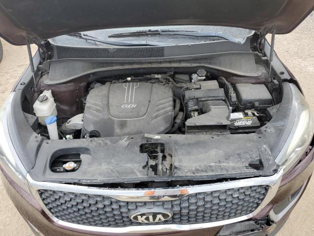 5XYPGDA59JG394184 - 2018 KIA SORENTO LX BURGUNDY photo 12