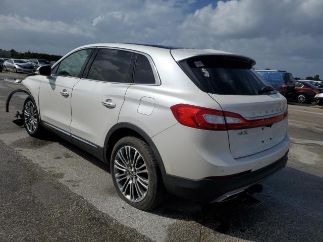 2LMTJ6LR3GBL56863 - 2016 LINCOLN MKX RESERVE WHITE photo 2