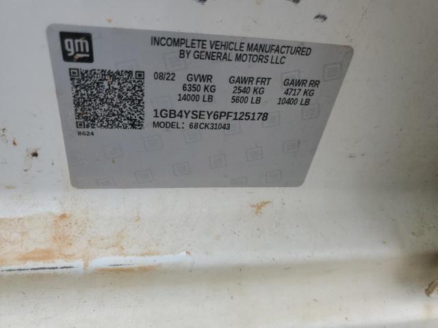 1GB4YSEY6PF125178 - 2023 CHEVROLET SILVERADO K3500 Белый фото 12