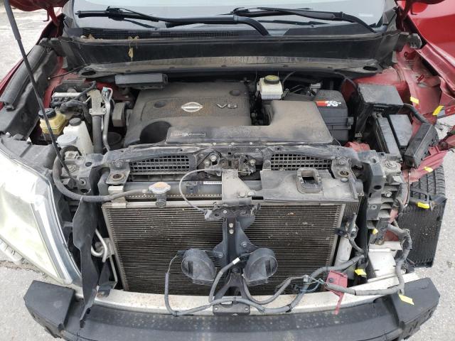 5N1AR2MM0DC675303 - 2013 NISSAN PATHFINDER S 红色 照片 12