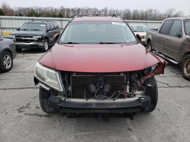 5N1AR2MM0DC675303 - 2013 NISSAN PATHFINDER S 红色 照片 5