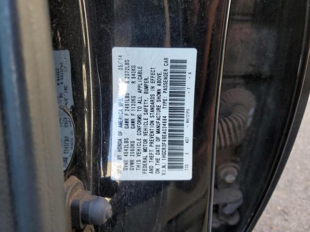 1HGCR3F89EA034684 - 2014 HONDA ACCORD EXL BLACK photo 12