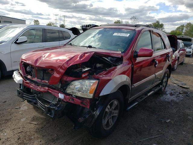 KNDJC733545187089 - 2004 KIA SORENTO EX BURGUNDY photo 1