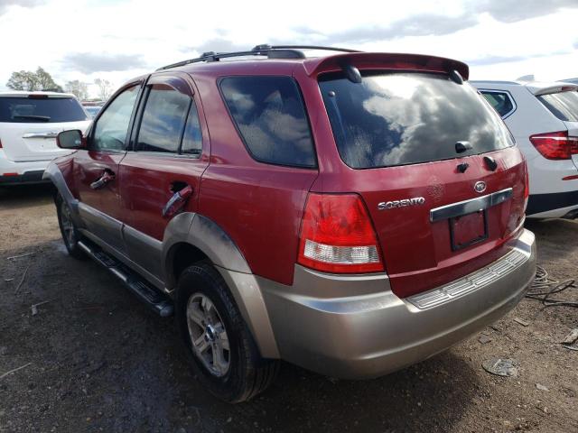 KNDJC733545187089 - 2004 KIA SORENTO EX BURGUNDY photo 2