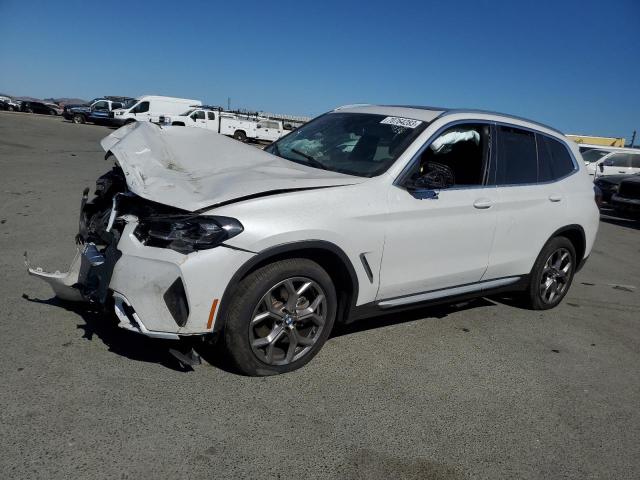 5UX53DP03N9M86377 - 2022 BMW X3 XDRIVE30I WHITE photo 1