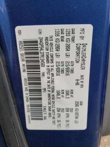 2A4GP54L37R134569 - 2007 CHRYSLER TOWN & COU TOURING 蓝色 照片 13