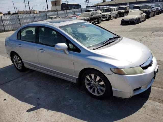 2HGFA16839H337332 - 2009 HONDA CIVIC EX SILVER photo 4