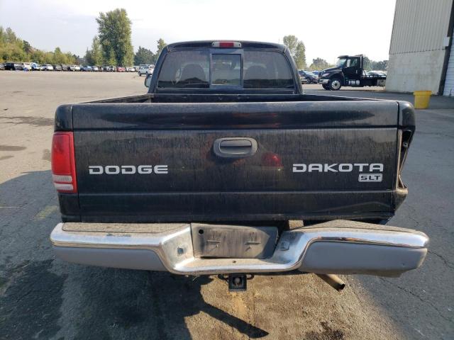 1D7HG42N14S565713 - 2004 DODGE DAKOTA SLT BLACK photo 6