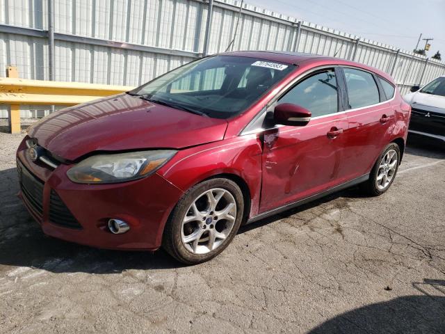 1FADP3N29DL199343 - 2013 FORD FOCUS TITANIUM BURGUNDY photo 1