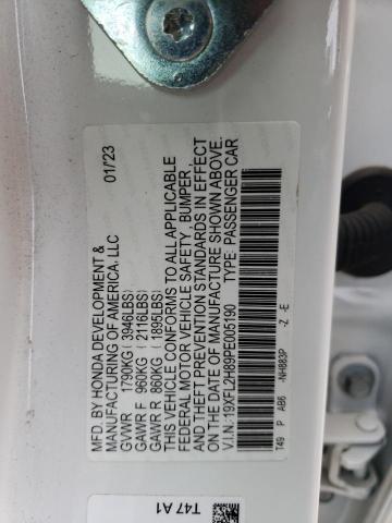 19XFL2H89PE005190 - 2023 HONDA CIVIC SPORT 白色 照片 12