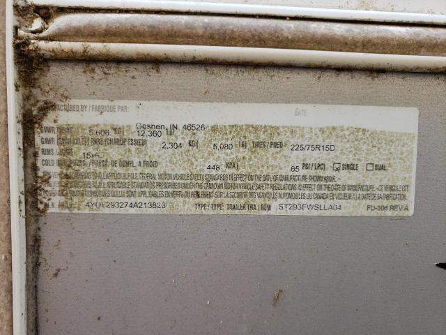 4YDF293274A213823 - 2004 KEYSTONE SPRINTER WHITE photo 10