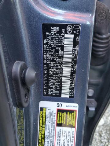 2T1BURHE0JC095880 - 2018 TOYOTA COROLLA L 蓝色 照片 12