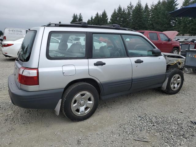 JF1SF63522H752939 - 2002 SUBARU FORESTER L SILVER photo 3