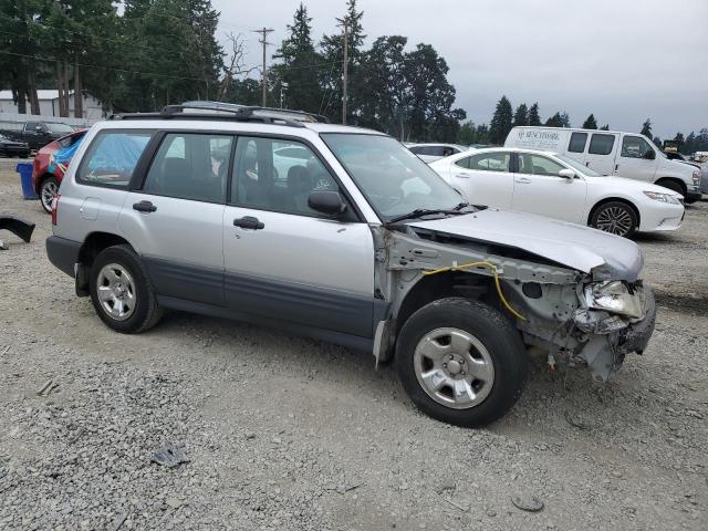 JF1SF63522H752939 - 2002 SUBARU FORESTER L SILVER photo 4