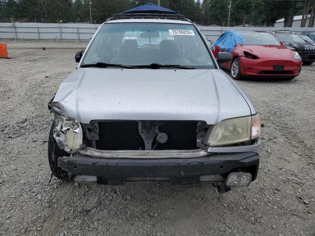 JF1SF63522H752939 - 2002 SUBARU FORESTER L SILVER photo 5