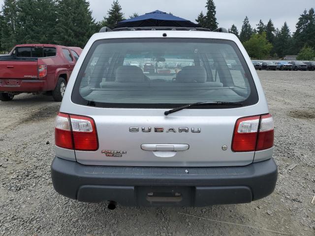 JF1SF63522H752939 - 2002 SUBARU FORESTER L SILVER photo 6