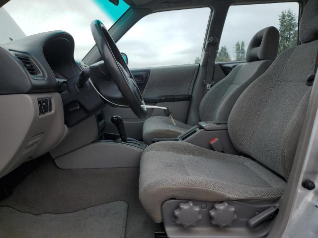 JF1SF63522H752939 - 2002 SUBARU FORESTER L SILVER photo 7