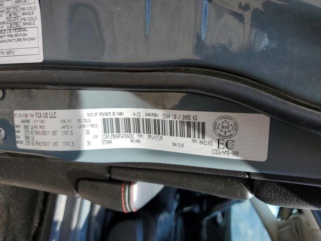 1C4PJMBS0FW724231 - 2015 JEEP CHEROKEE TRAILHAWK GRAY photo 13