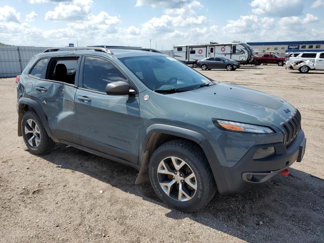 1C4PJMBS0FW724231 - 2015 JEEP CHEROKEE TRAILHAWK GRAY photo 4