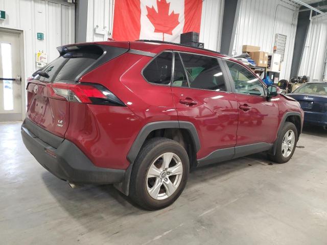 2T3B1RFV9KC009292 - 2019 TOYOTA RAV4 LE ბურგუნდია ფოტო 3