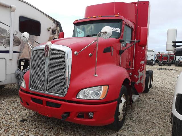 1NKAD39X6EJ403863 - 2014 KENWORTH CONSTRUCTI T660 RED photo 2