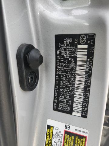 2T1BU4EE3DC972311 - 2013 TOYOTA COROLLA BASE Gümüş fotoğraf 12