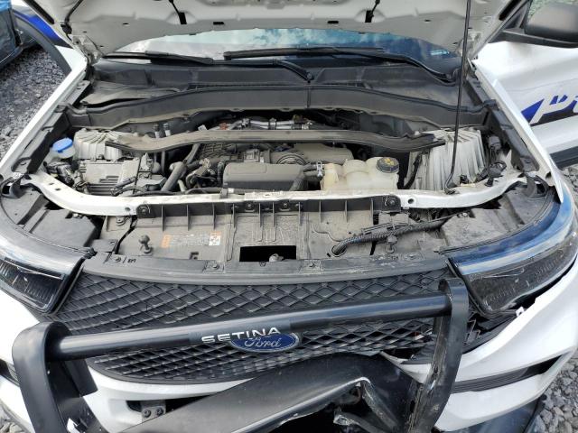 1FM5K8ABXMGA65087 - 2021 FORD EXPLORER POLICE INTERCEPTOR Blanco foto 12