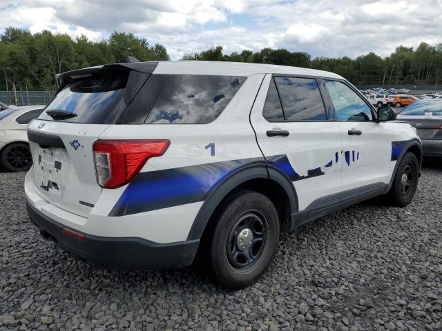 1FM5K8ABXMGA65087 - 2021 FORD EXPLORER POLICE INTERCEPTOR Blanco foto 3