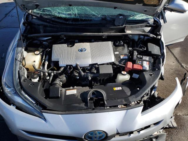 JTDL9RFU6K3001270 - 2019 TOYOTA PRIUS SILVER photo 11