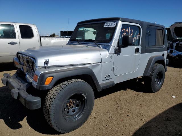 1J4FA44S06P756335 - 2006 JEEP WRANGLER / UNLIMITED SILVER photo 1