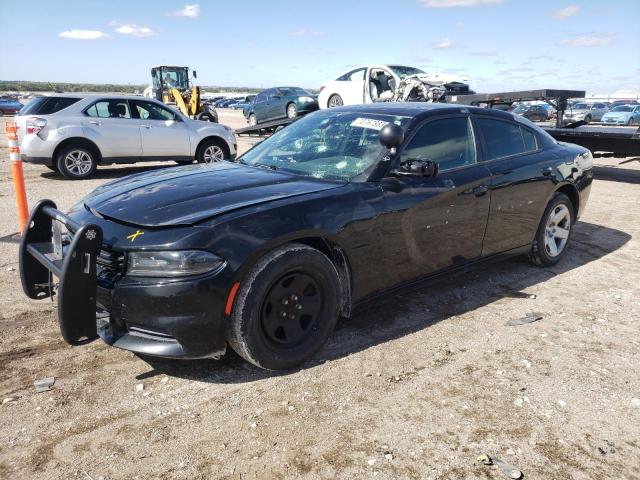 2C3CDXAT4GH219055 - 2016 DODGE CHARGER POLICE BLACK photo 1