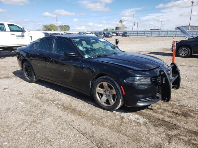 2C3CDXAT4GH219055 - 2016 DODGE CHARGER POLICE BLACK photo 4