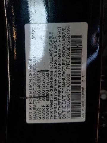 19UDE4G75PA009862 - 2023 ACURA INTEGRA A-SPEC TECH BLACK photo 12