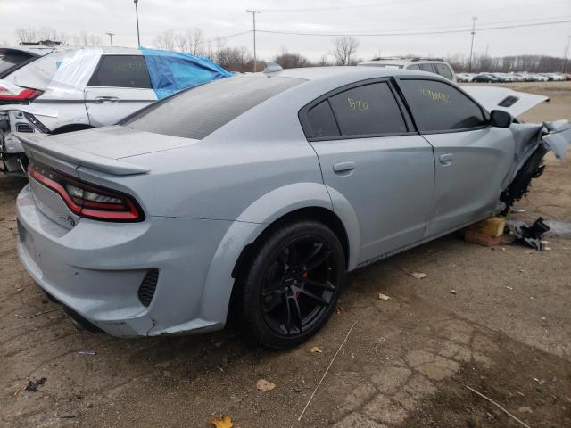 2C3CDXL94NH104308 - 2022 DODGE CHARGER SRT HELLCAT GRAY photo 3