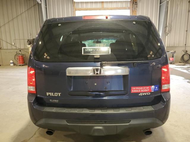 5FNYF4H5XFB047703 - 2015 HONDA PILOT EXL BLUE photo 6