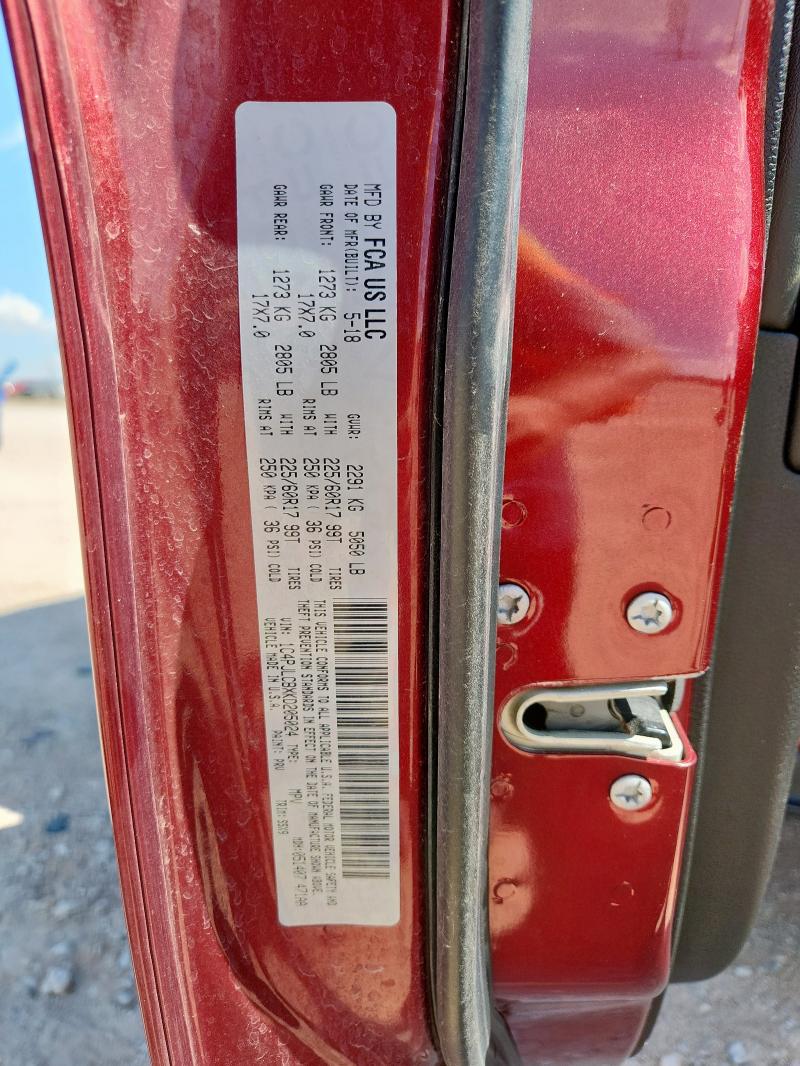 1C4PJLCBXKD205024 - 2019 JEEP CHEROKEE LATITUDE 栗色 照片 14