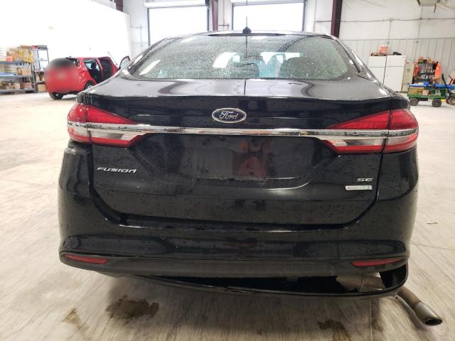 3FA6P0HD0JR127044 - 2018 FORD FUSION SE BLACK photo 6