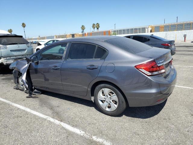 19XFB2F50EE248007 - 2014 HONDA CIVIC LX ნაცრისფერი ფოტო 2