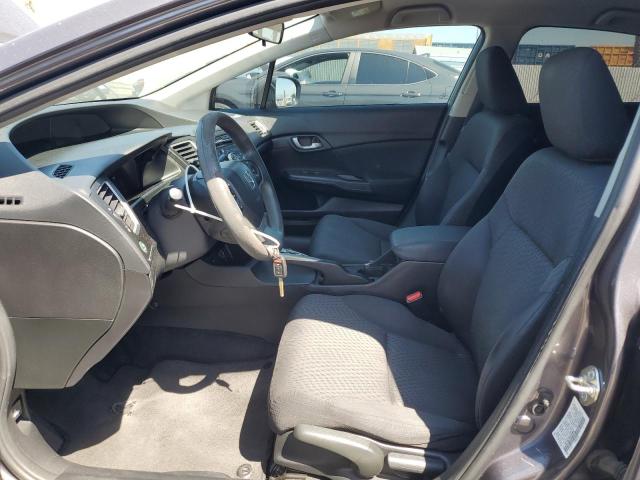 19XFB2F50EE248007 - 2014 HONDA CIVIC LX ნაცრისფერი ფოტო 7